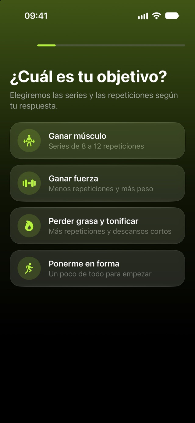 Pregunta: ¿Cuál es tu objetivo?